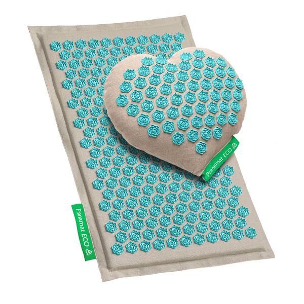 Pranamat + PranaHeart Big Naturale & Turchese